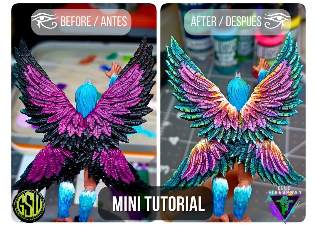 Elle_FireSpray's tweet photo. 1/3
I wanted to share the process of how I painted these. Hope you find it useful! 😊✨
@greenstuffworld #ankhgodsofegypt #ankh #wings #miniaturepainting #diy #howto #tutorial #cmongames #nopaintnogain #pazuzu #ancientegypt https://t.co/BkxkbD9o0X