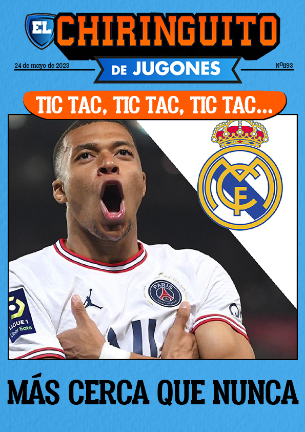 elchiringuitotv's tweet photo. 🚨MÁS CERCA QUE NUNCA

🗞️Mbappé y el 'Tic Tac', en la portada de @elchiringuitotv. https://t.co/KSmH3hDJig