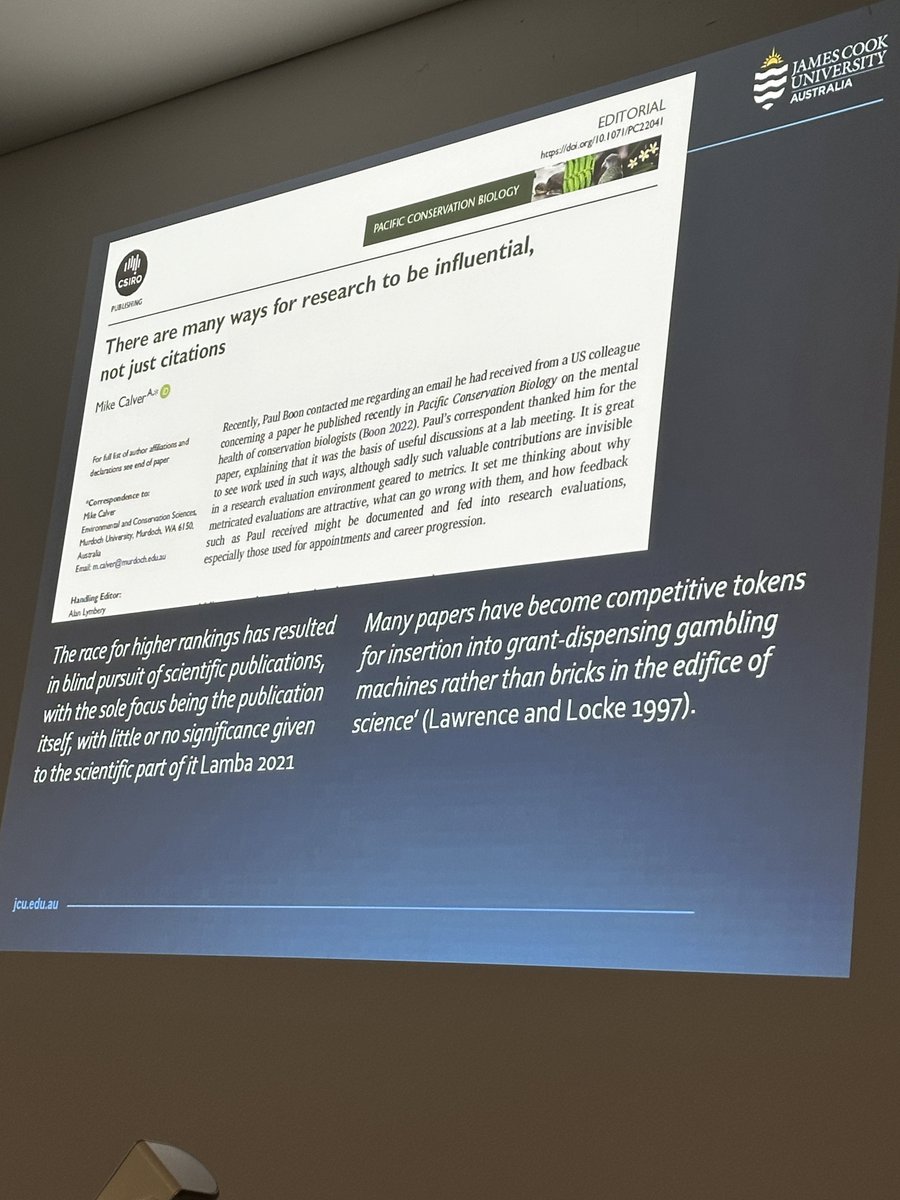We were grateful for @spinnershark7 from <a href="/ffisheries/">KB BALOCH</a> at <a href="/jcu/">James Cook Uni</a> via Philippines today in MB5350 “Evidence &amp; Controversy in Marine Science” - topics included #sharks &amp; their role regulating marine #ecosystems as well as the publishing process, #impactfactor #altmetrics #openaccess