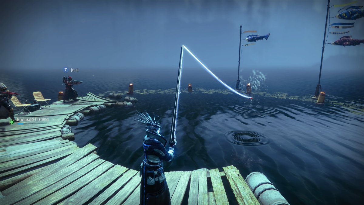 Axis_Fuzion's tweet photo. "The witness has disappeared into an unknown void left on the surface of the traveler, we have to act fast!"
My guardian: "I just wanna fish for Traveler's sake" #Destiny2 https://t.co/fxDtMUac08
