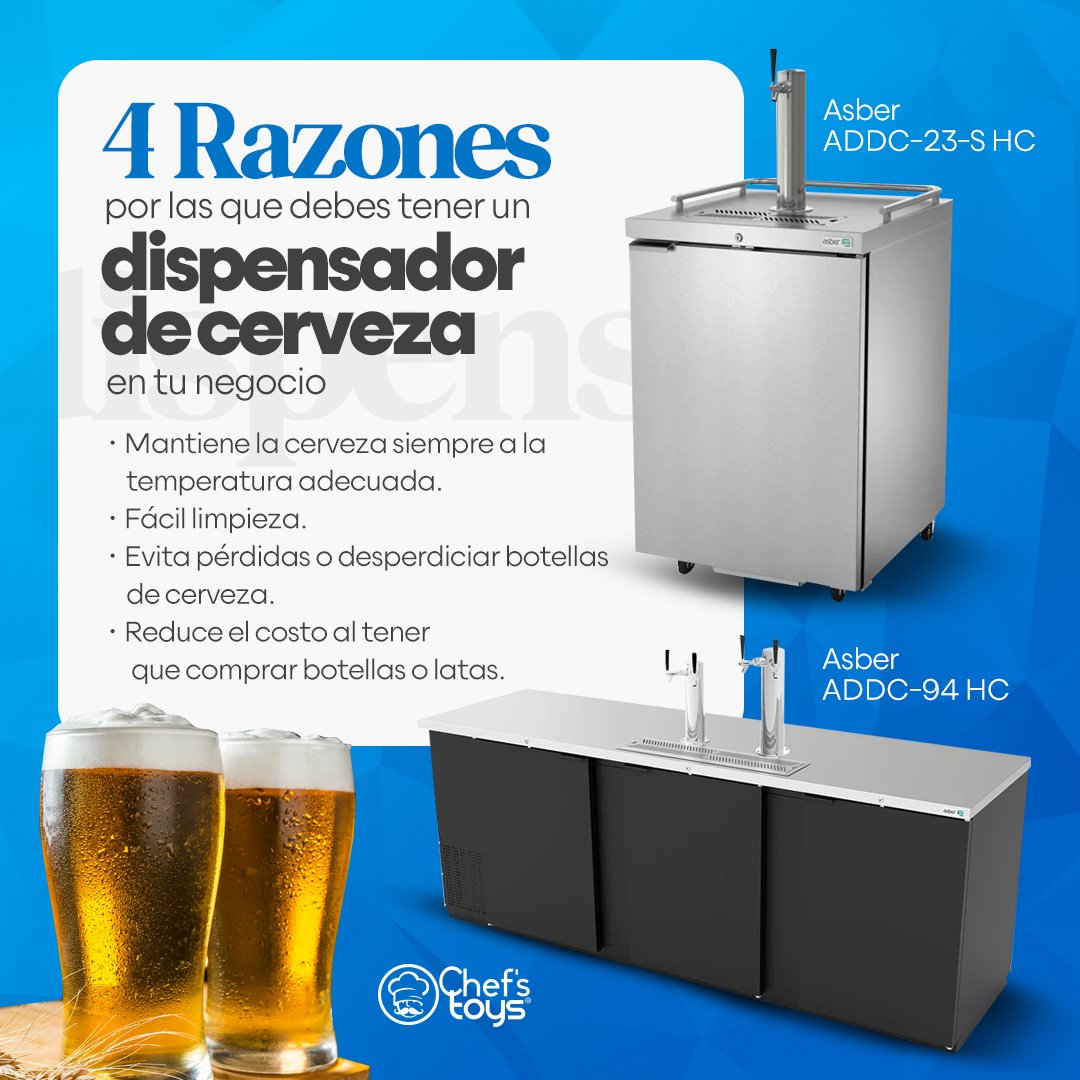 Chefstoysmx's tweet photo. Conoce toda la variedad de dispensadores de cerveza aquí: 🛒https://t.co/9eM3y7P0NX

Escríbenos al Whatsapp: 📲https://t.co/Gxg9XJTMJL 

#ChefsToys #TodoParaTuCocina #LoMejorParaTuCocina #DispensadorDeCerveza #CervezaDeBarril #ServicioEficiente https://t.co/0lewlf6b1E