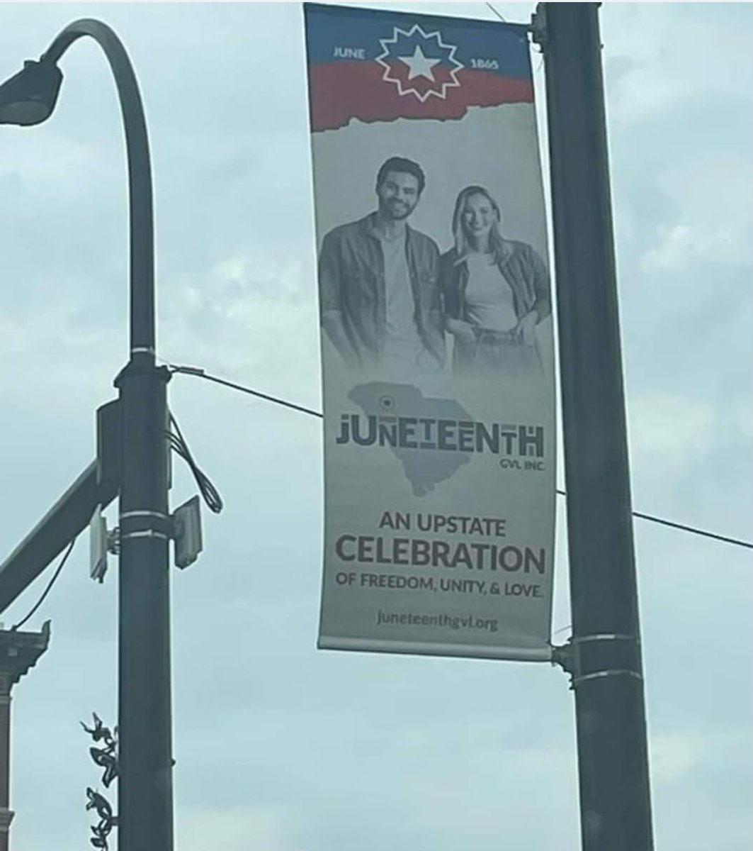 That this is downtown Greenville is crazy yet it’s so quintessentially #yeahTHATgreenville

Gentrifying Juneteenth is bold! Yet Knox White’s Greenville has erased everything else Black in my hometown. 
I shouldn’t be surprised and think this would be any different.

Disgraceful.