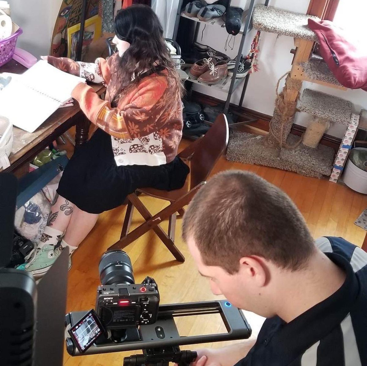 COSFilmsINC's tweet photo. We are getting back into the groove of things as production for “The Next Frame” continues 🎥

We are excited to get the stories of Wisconsin creatives out there! 

#thenextframe #creatives #videoproduction #filmediting #filmmaking #shortfilms #milwaukee #wisconsin https://t.co/3P67Zzp9bu