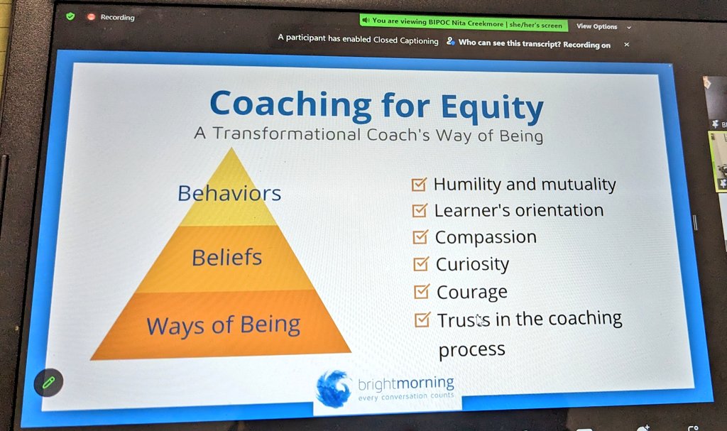 emytomita's tweet photo. What is your top core value? #HighExpectation Lots of learning through different perspectives & approaches #Coaching4Equity @brightmorningtm #TransformationalCoach @clynvan1 @judarrah https://t.co/iYHq2TOgN8