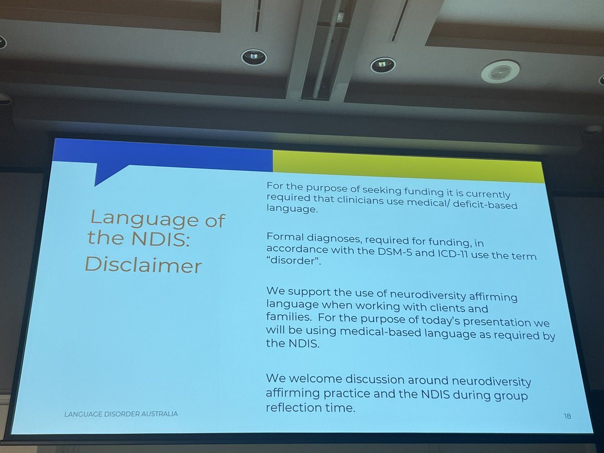 Vani Gupta /vani/ (@sumspeech) on Twitter photo What a complicated time we live in: our interventions are strengths-based, but our reports have to be impairment-based #SPAconf What a complicated time we live in: our interventions are strengths-based, but our reports have to be impairment-based #SPAconf