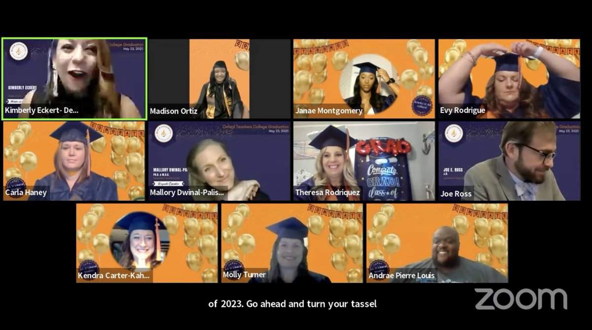'We compare teachers to super heroes, but we should compare super heroes to teachers. Even though each of you are now flying, you will always have community here with us at @ReachUniversity,' Dean Kim Eckert ✨ Congrats #ReachTeachers, turning their tassels! 🎓 #Graduation2023
