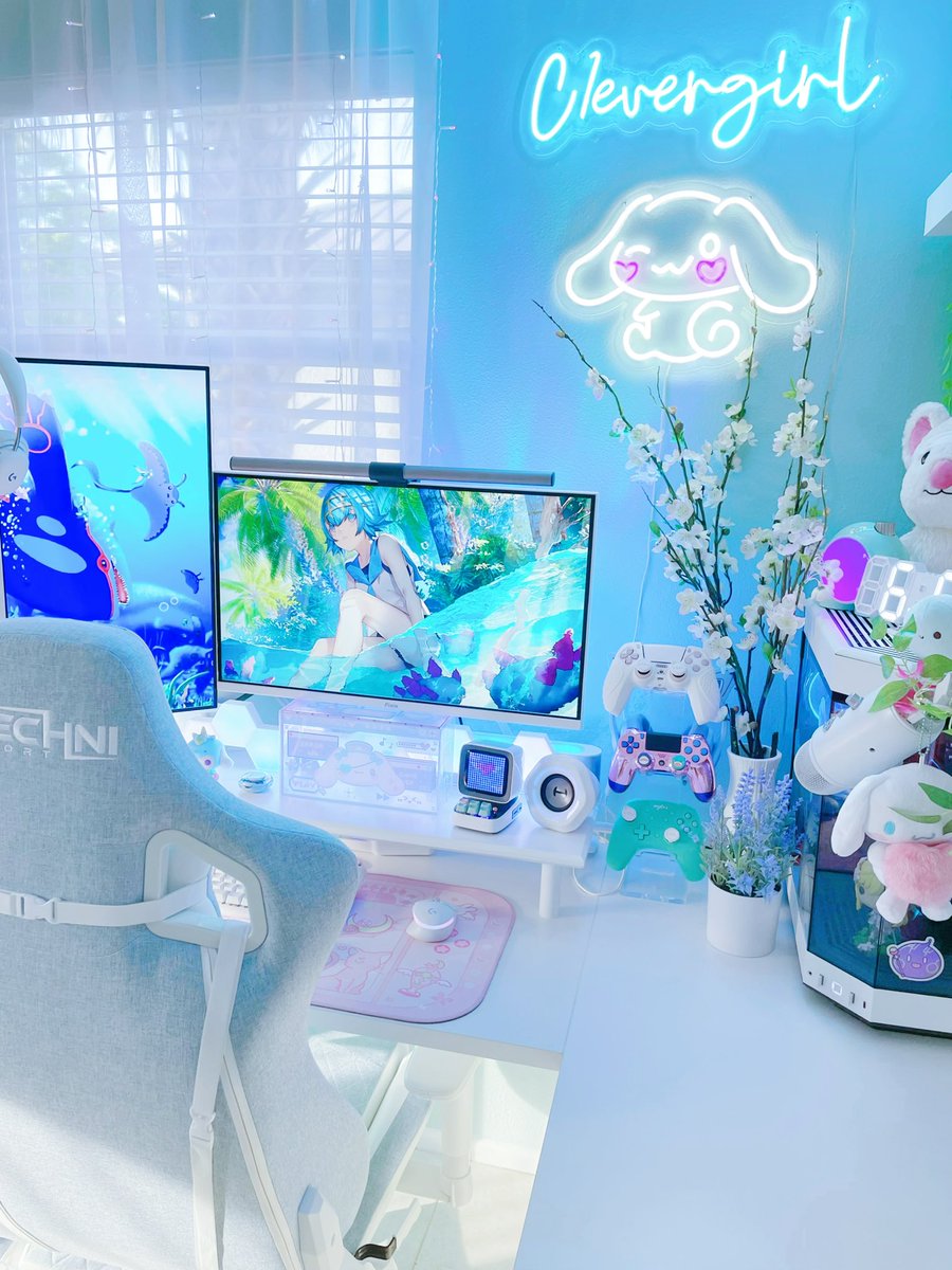 New setup pictures🤍🩵☁️
What do you think?