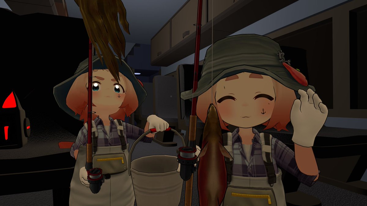 jazzmiracleNPC's tweet photo. The bus took a stop at a nearby river, and two of the protag passengers went out fishing 🎣

Fish dinners for everyone~ Hopefully someone has sushi skills 🍣

#NeverendingBusRideNPC https://t.co/uTvtKTnmrP