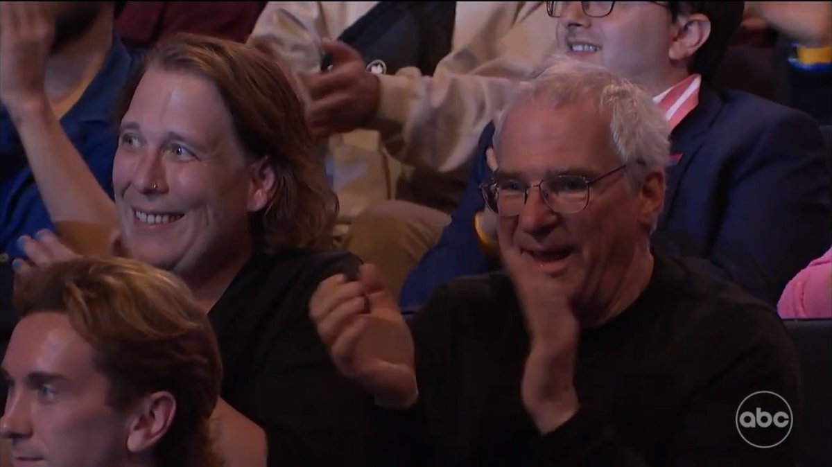 Did you spot Amy & Sam in the audience when #JeopardyMasters went to commercial break?  Legends supporting legends!