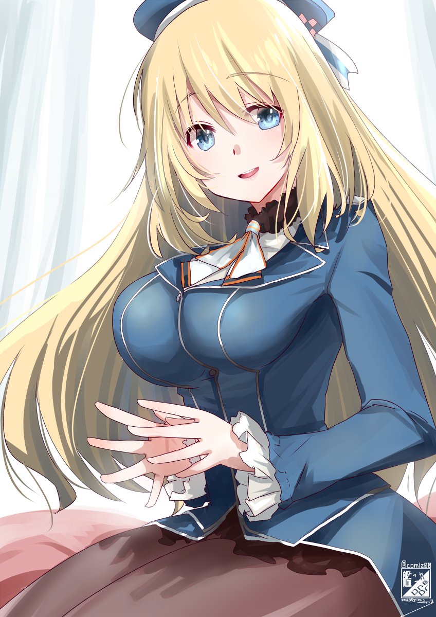 涼月(艦これ) 「艦娘ちゃんたち描いてます #1日でフォロワー何人増えるかチャレンジ」|みずのイラスト