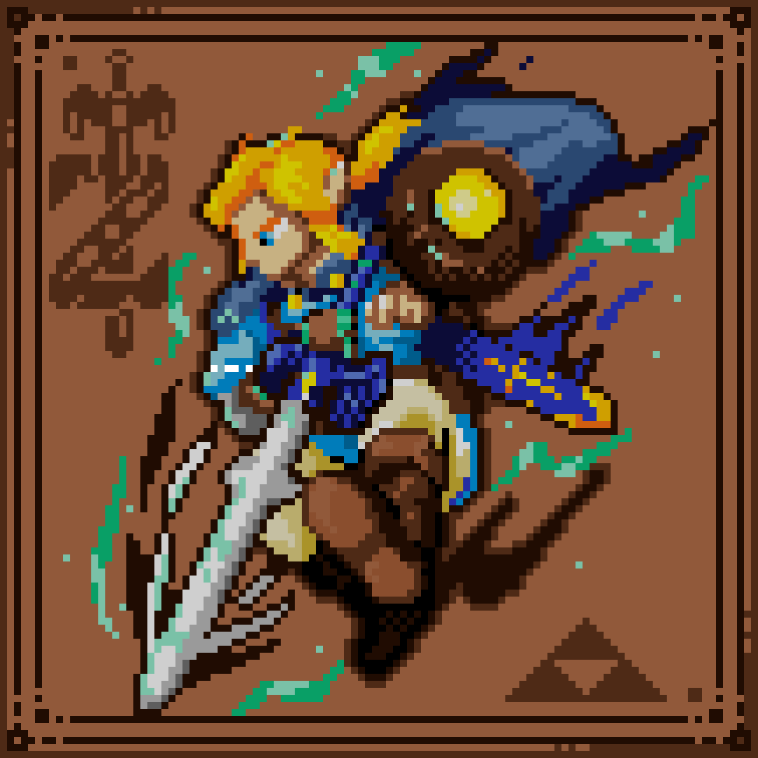 ygdran's tweet photo. A #DropAttack from way above Hyrule for Today's @Pixel_Dailies
~Link from The Legend of Zelda Tears of the Kingdom.
#pixelart #aseprite #mspaint #pixel_dailies #game #adventure #TheLegendOfZeldaTearsOfTheKingdom #link #hero #mastersword #attack #nintendo #fantasy #hyrule https://t.co/sq3Vv39ZZ2