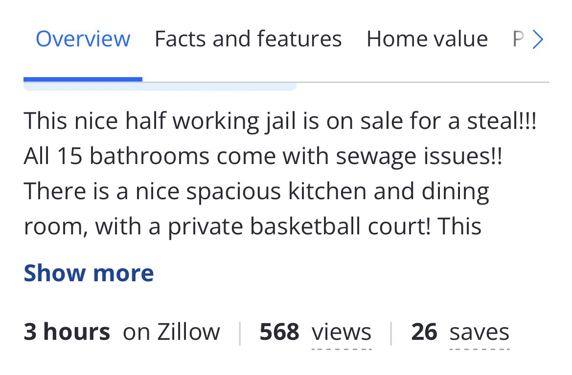 b3dubose's tweet photo. In what appears to be a senior prank, someone has posted Meade High School on Zillow for the bargain price of $42,069. https://t.co/eyGQwzdisC https://t.co/TXQuXtmgDu