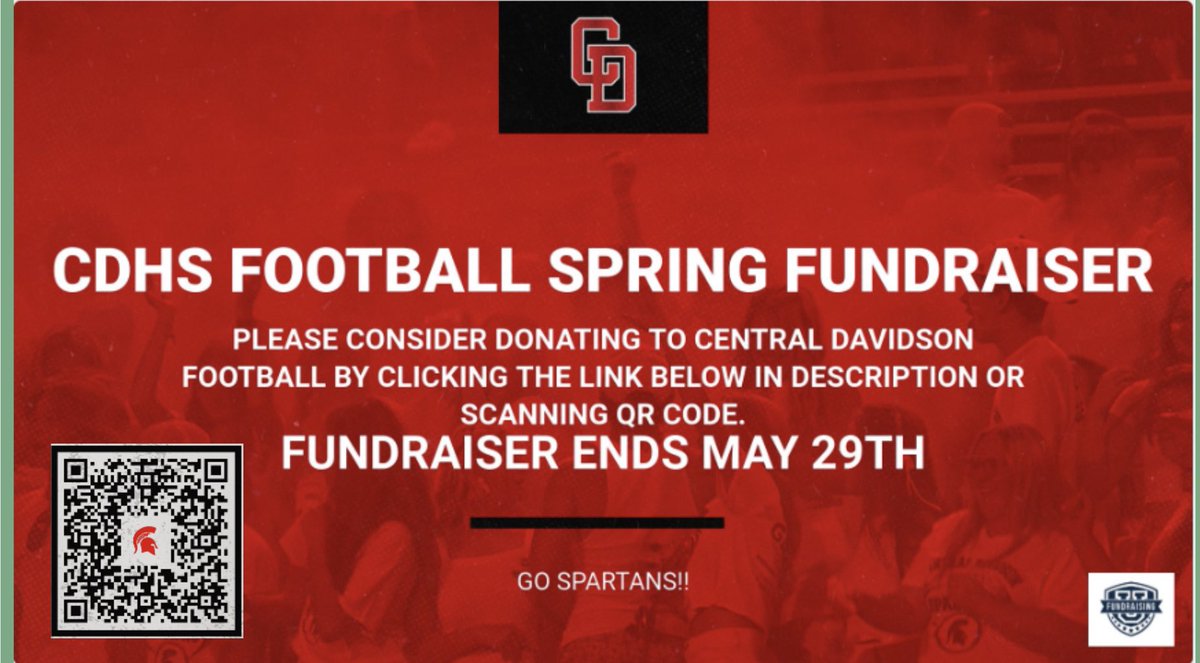 CDHSSpartanFB's tweet photo. Please consider helping us reach our goal!

Link 👉  https://t.co/HsEcEhERGT https://t.co/xId725HgD8