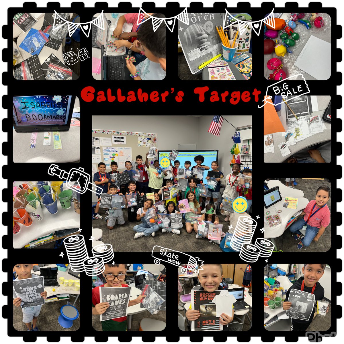 Board games, squishies, and bracelets Oh My! Gallahers’ Target was a success! Students created infomercials on @MicrosoftFlip and flyers on Adobe Express to persuade others to buy their product. @CFISDAndre @CFISD_ELAR2_5 @CFISDELs #LeopardsLEAD #Bringingoutthebest
