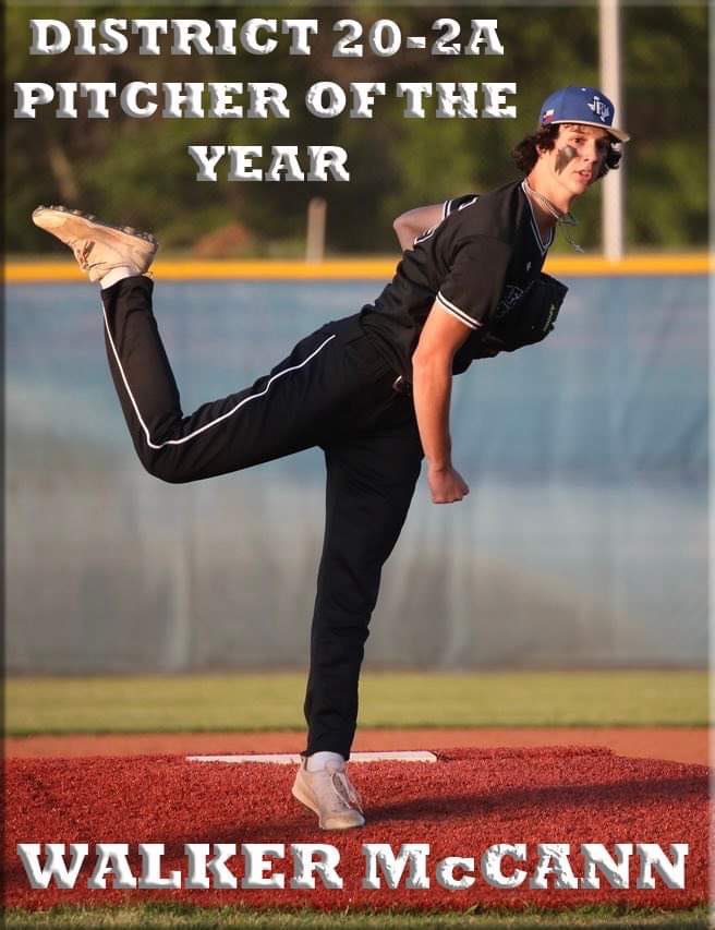 Walker McCann (@walkermccann) on Twitter photo Excited to be the District 20-2A Pitcher of The Year!
Couldn’t have done it without my team!
<a href="/SR_scouting/">Scouting Report</a> <a href="/BUncommitted/">Baseball_Uncommitted</a> <a href="/2ATxHSBaseball/">2ATxHSBaseball</a>
<a href="/Now_d1/">NowD1</a> <a href="/TopPreps/">College Coach / College Scout / College Recruiter</a> <a href="/UTSABSB/">UTSA Baseball ⚾️</a> <a href="/Pat_Hallmark/">Patrick Hallmark</a> <a href="/DevinMcIntosh25/">Devin McIntosh</a> <a href="/DallasReed_/">Dallas Reed</a> <a href="/FemathRyan/">Ryan Femath</a> <a href="/RRoyalL16/">Ransom LaLonde</a> Excited to be the District 20-2A Pitcher of The Year!
Couldn’t have done it without my team!
<a href="/SR_scouting/">Scouting Report</a> <a href="/BUncommitted/">Baseball_Uncommitted</a> <a href="/2ATxHSBaseball/">2ATxHSBaseball</a>
<a href="/Now_d1/">NowD1</a> <a href="/TopPreps/">College Coach / College Scout / College Recruiter</a> <a href="/UTSABSB/">UTSA Baseball ⚾️</a> <a href="/Pat_Hallmark/">Patrick Hallmark</a> <a href="/DevinMcIntosh25/">Devin McIntosh</a> <a href="/DallasReed_/">Dallas Reed</a> <a href="/FemathRyan/">Ryan Femath</a> <a href="/RRoyalL16/">Ransom LaLonde</a>