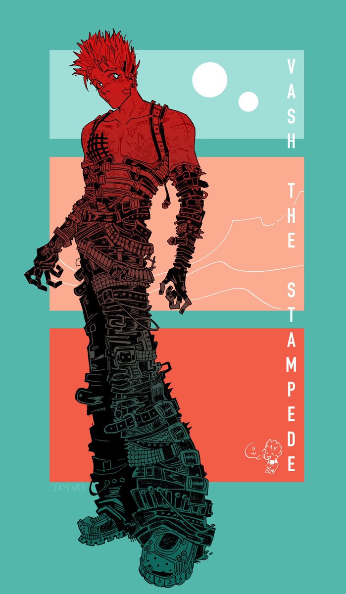 scrubesque's tweet image. belts georg #trigun #vashthestampede