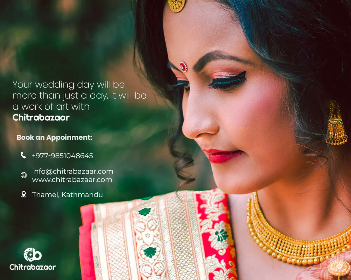 chitrabazaar's tweet photo. Choose Chitrabazaar and make your dreams a reality.

Website: https://t.co/xa5N1MTbnZ
Contact No: +977 9851048645

#WeddingPhotography #MemoriesForALifetime #wedding #love #bride #weddingphotography #weddinginspiration #instawedding #groom#weddingideas https://t.co/SP8QQwbuxf