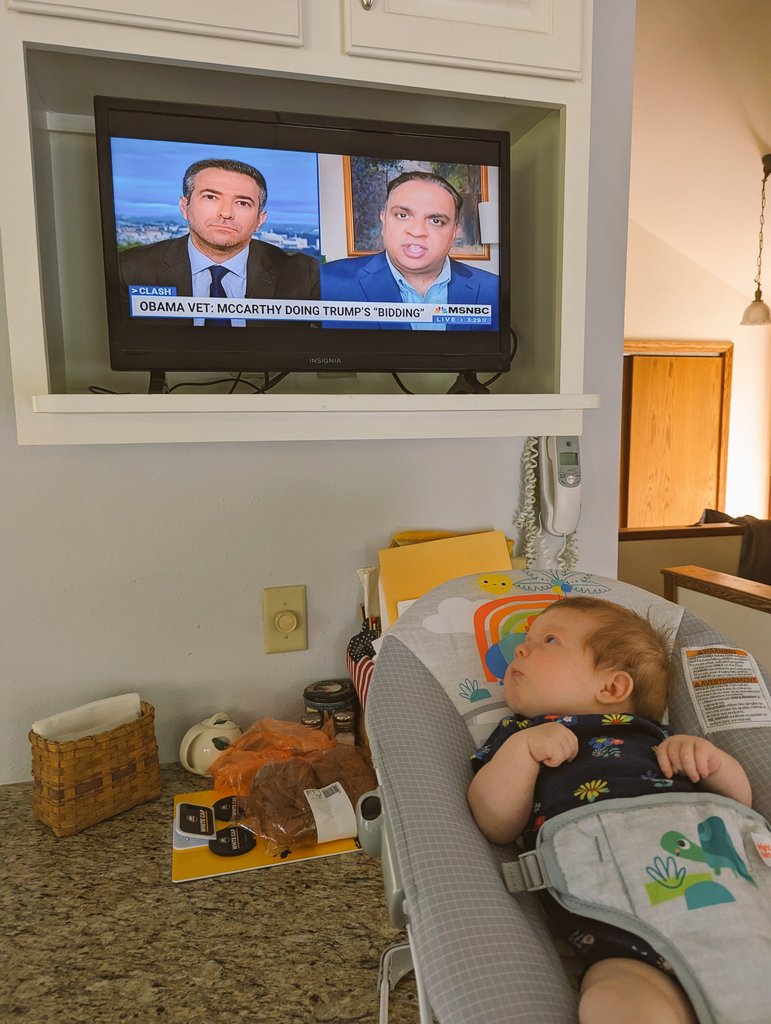 My mom will drop plans if something goes past 5 and she has to miss "Ari", aka <a href="/AriMelber/">Ari Melber</a>. We went there for dinner tonight and apparently it runs in the family.