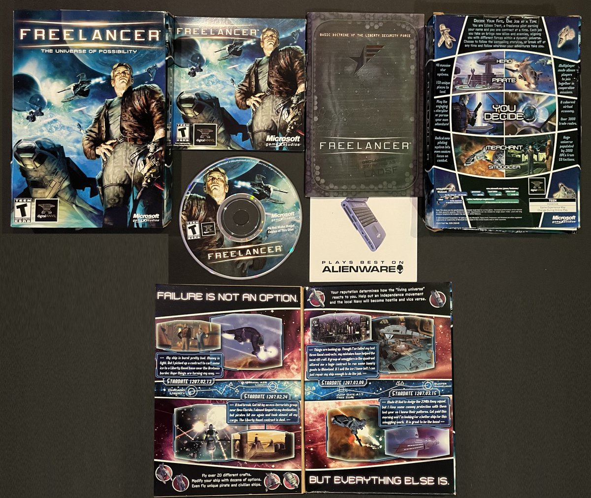 Freelancer / Digital Anvil-Microsoft - 2003

#pcgames #bigboxPCgames #rtsgames #RETROGAMING #retrocomputing #adventuregame #sierragames #flightsimulator #starwars #fps #firstpersonshooter #flightsims