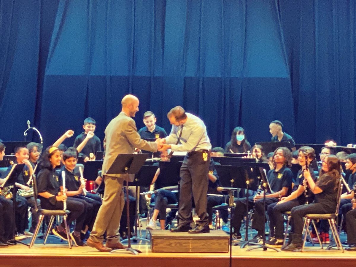 The MLK 5th Grade Band was awesome tonight! They even had a special guest principal on triangle! Congratulations to our musicians and a huge thank you to Mr. Plesnarski! #PwayArts