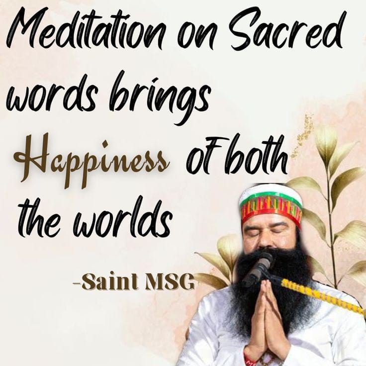 #PowerfulMantras 
Saint @Gurmeetramrahim  gives god names mantras, of which daily practice in meditation will lead to rise in will power and peace of mind.