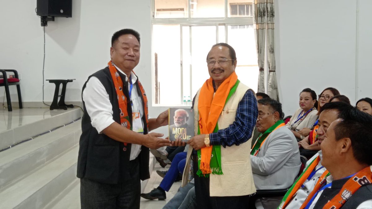 The State Vice Presidents <a href="/rutsapeter/">Peter Rutsa</a> <a href="/HuruiZeliang/">Chowkidar Hurui Zeliang</a> <a href="/BasuDamani/">Basu Damani</a> <a href="/LThsangse/">Thsangse L Sangtam</a> , , led by Hon'ble State President <a href="/AlongImna/">Temjen Imna Along</a> ,felicitated the newly BJP elected Hon'ble MLAs &amp; Advisors, GoN