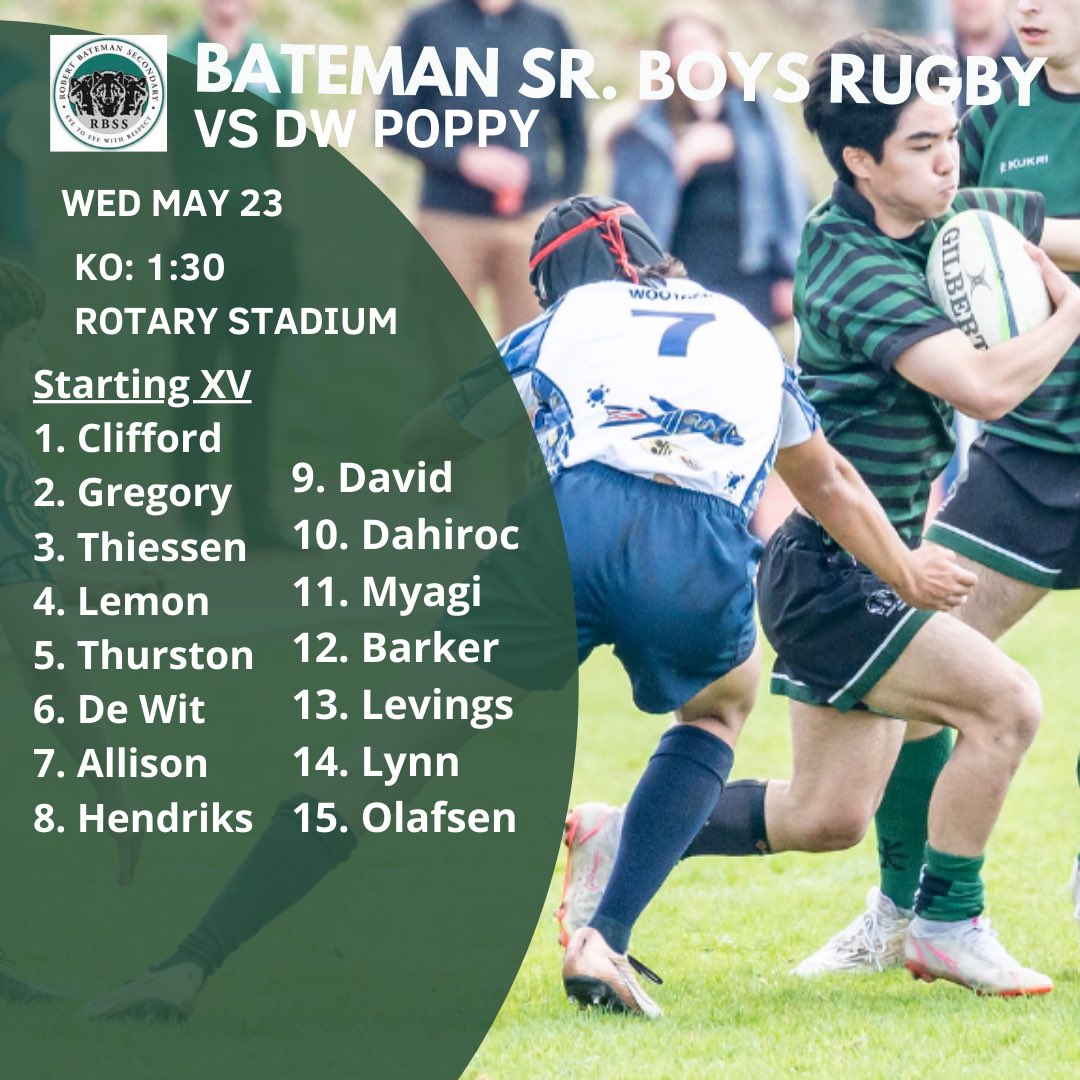 Bateman Rugby (@batemanrugby) on Twitter photo It’s Banner hunting season!
Wolves eye the RedHawks in the AA Eastern Championship.
KO 1:30, Rotary Stadium
<a href="/AbbotsfordRFC/">Abbotsford RFC</a>
<a href="/AbbyNews/">Abbotsford News</a> It’s Banner hunting season!
Wolves eye the RedHawks in the AA Eastern Championship.
KO 1:30, Rotary Stadium
<a href="/AbbotsfordRFC/">Abbotsford RFC</a>
<a href="/AbbyNews/">Abbotsford News</a>