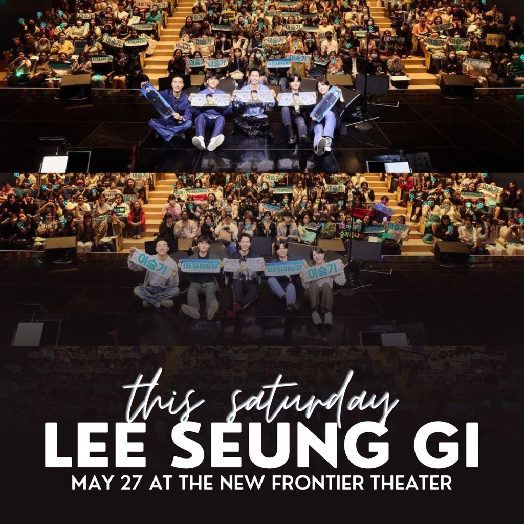 This Saturday, Philippine Airens, it’s your turn to see LEE SEUNG GI live in concert!

#LSGinMNL2023 on May 27, 2023, at the New Frontier Theater! Tickets available via TicketNet outlets and at ticketnet.com.ph 🎫

<a href="/cdmentph/">CDM Entertainment</a>