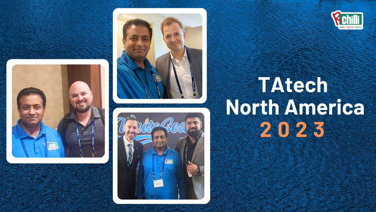 We're thrilled to announce our presence at #TAtech2023! 🥳 Thank you, @TAtechSolutions, for the wonderful opportunity to connect with business associates, friends, and colleagues.☀️
#HRtechnology #resumeparsing #HRautomation #rchilli