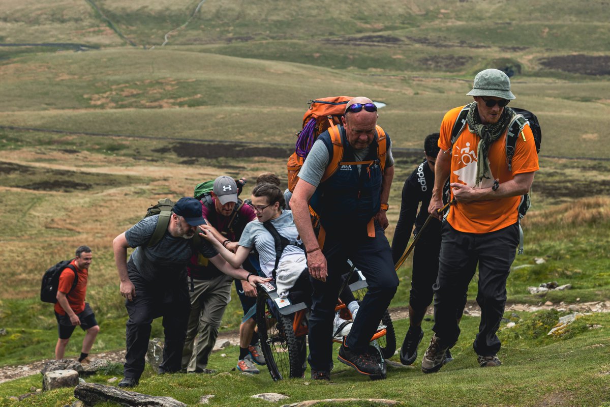 Sterling effort by our teams of volunteers to get some of the pupils from <a href="/West_SILC/">West SILC</a>  to the summit of Pen-y-Ghent.
Thank you to Gordon from <a href="/GM4XWheelchairs/">GM4X - All Terrain Wheelchairs. Bikes. Services.</a> and <a href="/leedsrhinos/">Leeds Rhinos</a> 
Thank you to the students from <a href="/sheffhallamuni/">Sheffield Hallam University</a> , staff from <a href="/WestLeedsSSP/">West Leeds School Sports Partnership</a> and <a href="/CBRE_UK/">CBRE UK</a>