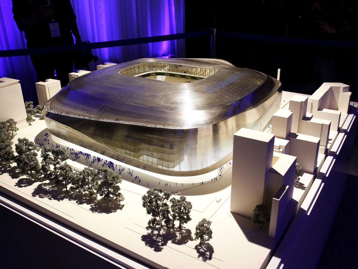 javiergar1a's tweet photo. @Bachivisuales Estadio Santiago Bernabeu maqueta utilizada en los anuncios de este https://t.co/gETASMjiFE