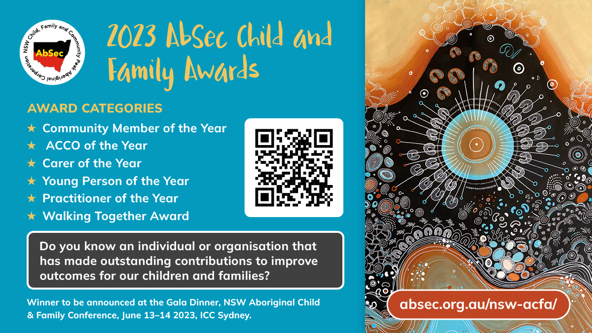 Do you have your 2023 AbSec award nominations in? Nominate any individual or organisation that have made outstanding contributions to improve outcomes for our kids. Nominations close this Sunday 28 May. For more, visit: absec.org.au/conference2023…