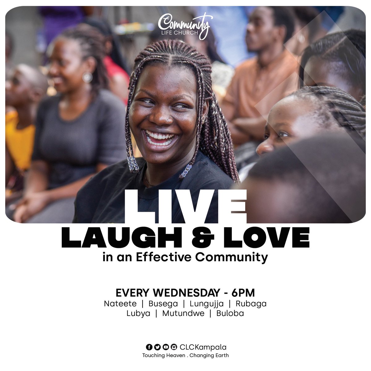 CLCKampala's tweet photo. Live, laugh and love in an EC😍

Our Effective Communities are safe spaces where you can find people that will love you for who you are and inspire you to become a better person ready to bring impact in society.
Join one today at 6PM.

#EffectiveCommunities
#DoingLifeTogether https://t.co/lVafjxjS66