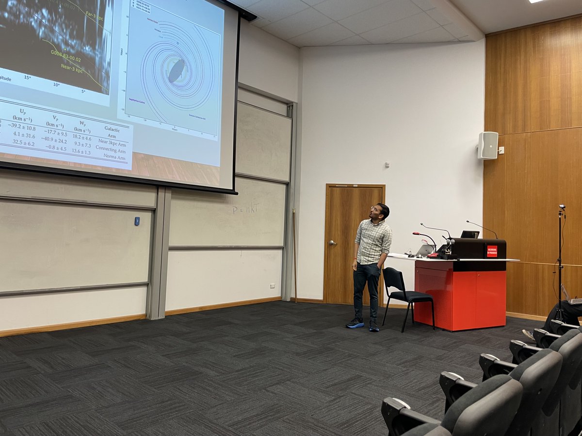 UtasSpace's tweet image. Today Jayender Kumar presented his final PhD talk &quot;The Dynamics and 3D Kinematic Structure within the 4 kpc Region of the Milky Way&quot;. Jay&apos;s impressive results include the first direct measurement of the dynamics of the Milky Way Bar. Jay is now a CERC Postdoctoral Fellow at CSIRO