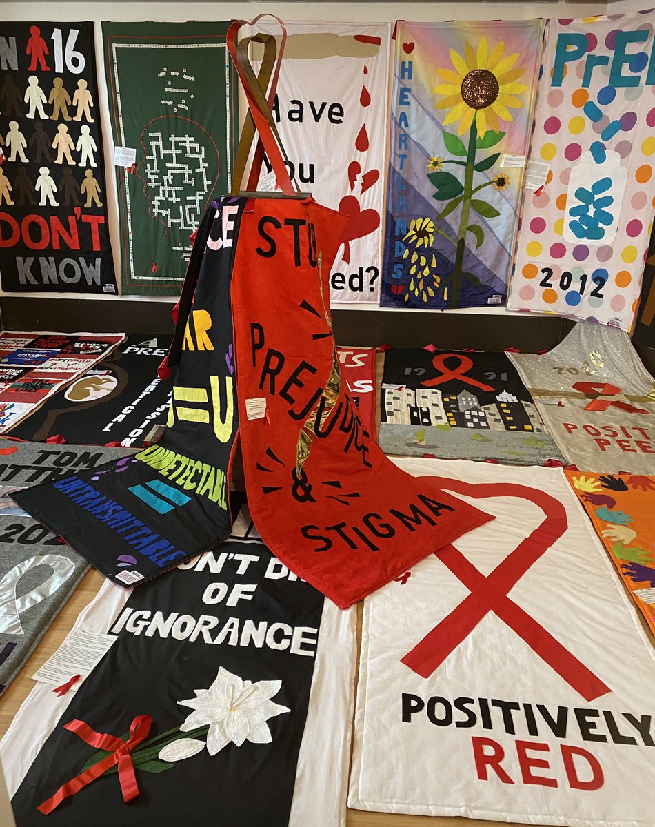 I am absolutely Delighted  to announce that some  of the  Cover up “ Birmingham AIDS & HIV Memorial Quilts have been given the honour of leading this year’s Birmingham PRIDE Parade on Saturday  27/5/23 12noon  Centenary Square.#SavingLivesUK  #AIDS
#BAHM #ArtsCouncilEngland #HIV