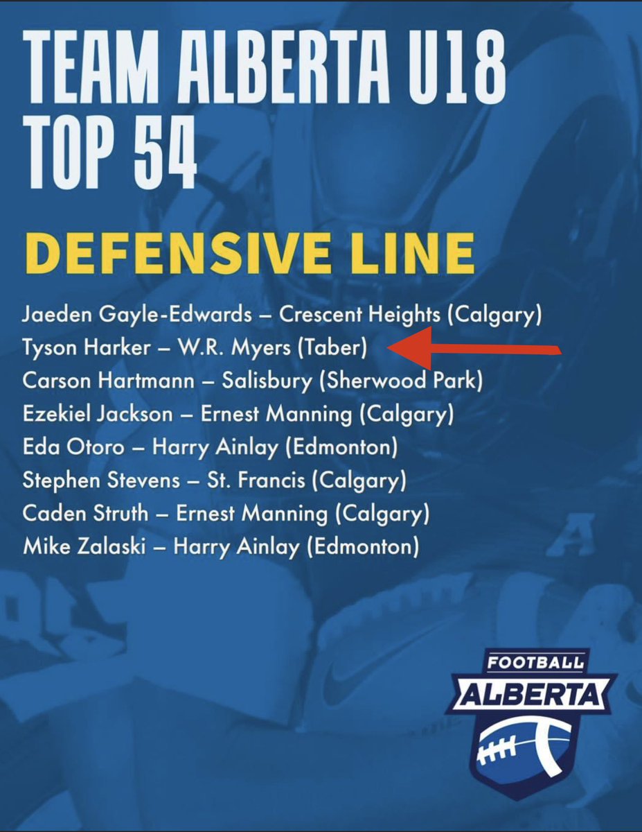 Tyson Harker (@tyson8tor) on Twitter photo Thank you #footballalberta so excited to be apart of this team! <a href="/JermaineTDBrown/">Jermaine Brown</a> <a href="/Hertzy101/">Travis Hertz</a> <a href="/FootballAlberta/">Football Alberta</a> <a href="/AlbertaSelects/">AlbertaInternationalSelects</a> Thank you #footballalberta so excited to be apart of this team! <a href="/JermaineTDBrown/">Jermaine Brown</a> <a href="/Hertzy101/">Travis Hertz</a> <a href="/FootballAlberta/">Football Alberta</a> <a href="/AlbertaSelects/">AlbertaInternationalSelects</a>