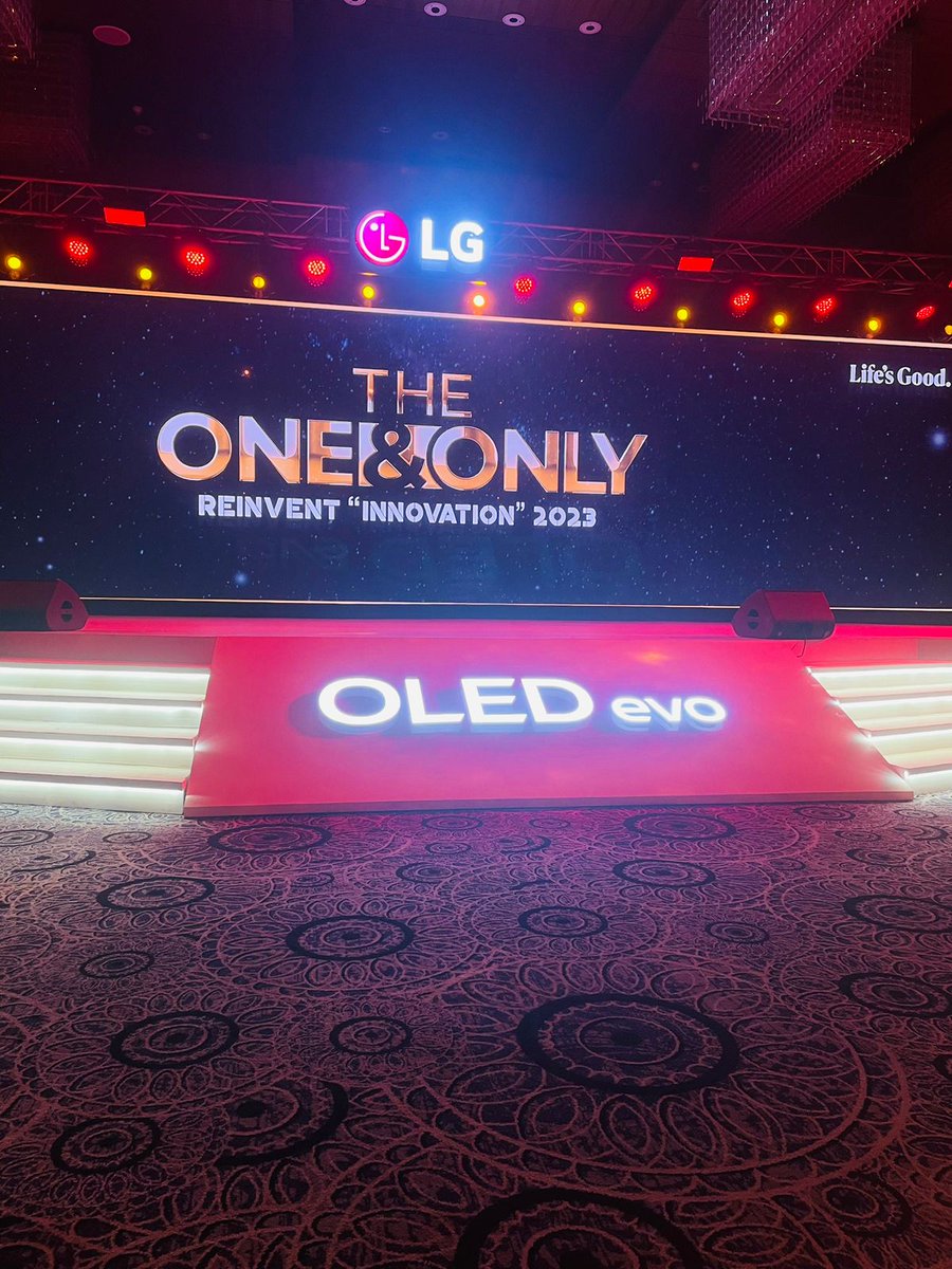 Lights dim, curtains draw, and the stage comes alive! The moment has arrived for the grand reveal of the all new #LGOLED. Get ready to witness the evolution of brilliance. 

Catch the event live: bit.ly/3WtfzC6

#LGOLEDGLaunch #LGOLEDGevoLaunch #LGOLED #TheOneAndOnly