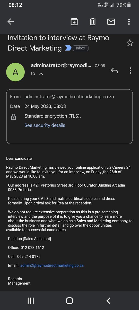 twinky_gee's tweet photo. Morning Bhuti

Please help, just received an interview invite but is it legit. Googled the address and some reviews aint helping,also the company is based in Namibia... kopa thuso please

#lindohelpmefindajob https://t.co/uIPMyzlVKb