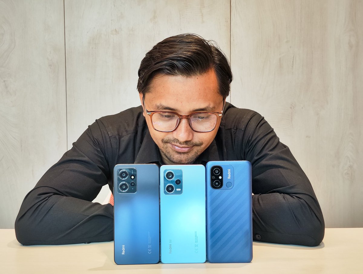 sub_praks's tweet photo. Budget smartphone with best in class camera experience #Redmi12C 

Power packed New Note with 120 Hz beautiful AMOLED display #RedmiNote12 

Your favourite Sony IMX 766 sensor with OIS #RedmiNote12Pro5G 

What's next?
#GGGGG
#XiaomiNepal https://t.co/7j4dpCVWyY