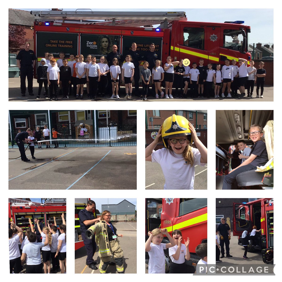 Thank you @MerseyFire for taking the time yesterday to teach Y4 about being a member of the fire service and fire safety. You can see from all the excited faces, it will be a visit they remember! #ParishPride #SafetyWeek