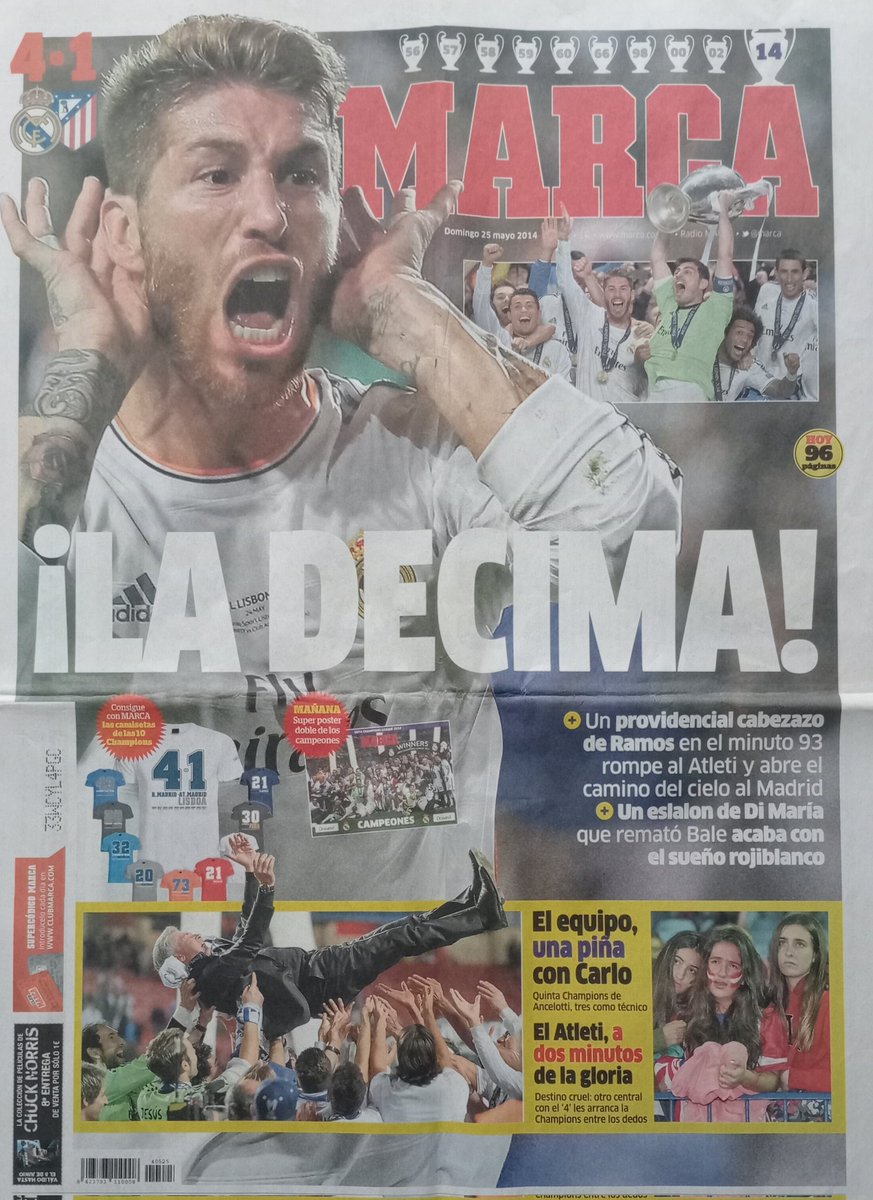 Angel Royo (@ang_royo) on Twitter photo #EfemerideBlanca
#TalDiaComoHoy hace 9 años (24/05/14)
El Real Madrid conseguía su DÉCIMA Copa de Europa tras imponerse en la Final de Lisboa al Atlético de Madrid (4-1)
CC/<a href="/la_hemeroteca/">la hemeroteca</a> <a href="/tonintorero/">Toñín</a> <a href="/Rancoma_/">Rancoma</a> <a href="/cesarmuseo/">Cesar Lage</a> <a href="/jahervash/">Juan Antonio Hervás</a> <a href="/jfelixdiaz/">José Félix Díaz</a>
Hilo🔽🔽 #EfemerideBlanca
#TalDiaComoHoy hace 9 años (24/05/14)
El Real Madrid conseguía su DÉCIMA Copa de Europa tras imponerse en la Final de Lisboa al Atlético de Madrid (4-1)
CC/<a href="/la_hemeroteca/">la hemeroteca</a> <a href="/tonintorero/">Toñín</a> <a href="/Rancoma_/">Rancoma</a> <a href="/cesarmuseo/">Cesar Lage</a> <a href="/jahervash/">Juan Antonio Hervás</a> <a href="/jfelixdiaz/">José Félix Díaz</a>
Hilo🔽🔽