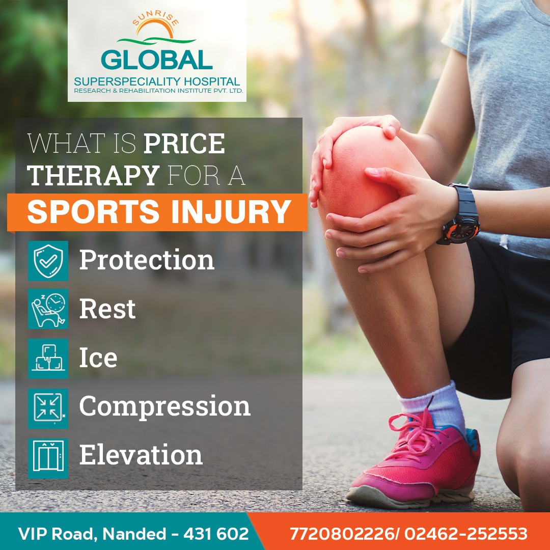SUNRISE GLOBAL SUPER SPECIALITY HOSPITAL by calling on 7720802226 or 02462252553.
#PRICETherapy #SportsInjury #MuscleTension #InjuryTreatment #Orthopedics #Physiotherapy #SunriseGlobalHospital #MedicalCare #SportsRecovery #nanded