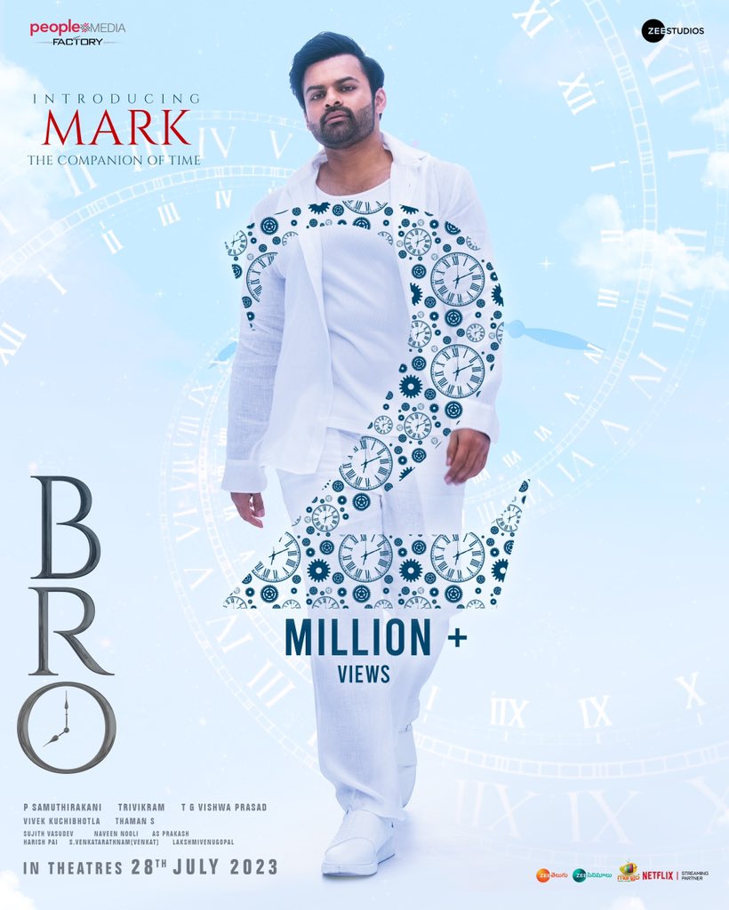 venupro's tweet photo. #BRO Mark aka MARKANDEYULU is Trending on every timeline🔥
2️⃣M+ hits for #IntroducingMARK 💥
https://t.co/YoqI5wKJJR
#BroTheAvatar
@PawanKalyan @IamSaiDharamTej @thondankani @MusicThaman @vishwaprasadtg @vivekkuchibotla @peoplemediafcy @ZeeStudios_ @zeestudiossouth https://t.co/HyqdETncsL