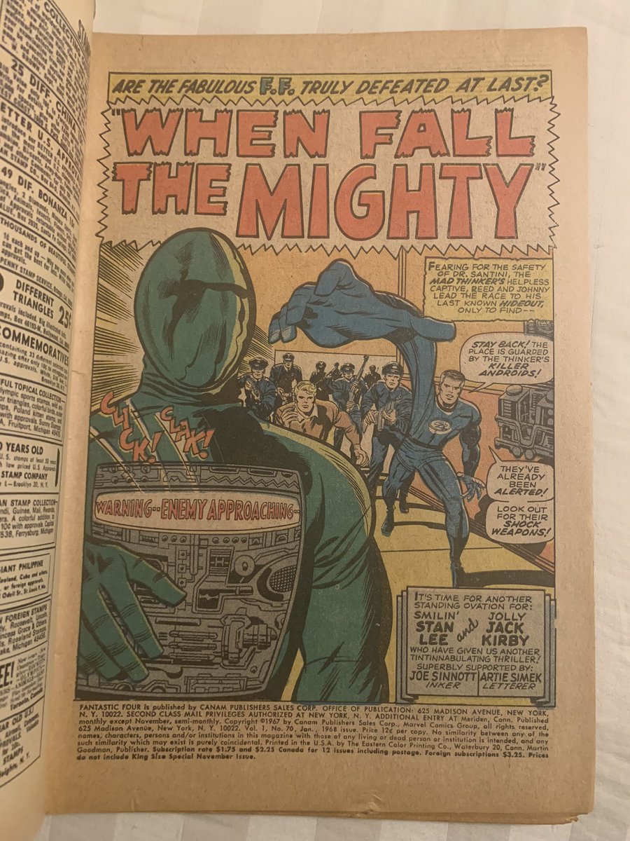 Shimada_Ichiban's tweet photo. #Marvel #marvelcomics #comic #comicbook #comicbooks  #FantasticFour #70, FF continue to battle #MadThinker, Reed shows exactly what we can do when going up against the “impossible!” We power through &amp; never give up! From @mediummic of course! such a great issue! 🙏❤️ https://t.co/SUrT6ibUeS