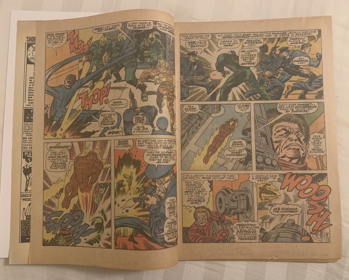 Shimada_Ichiban's tweet photo. #Marvel #marvelcomics #comic #comicbook #comicbooks  #FantasticFour #70, FF continue to battle #MadThinker, Reed shows exactly what we can do when going up against the “impossible!” We power through &amp; never give up! From @mediummic of course! such a great issue! 🙏❤️ https://t.co/SUrT6ibUeS