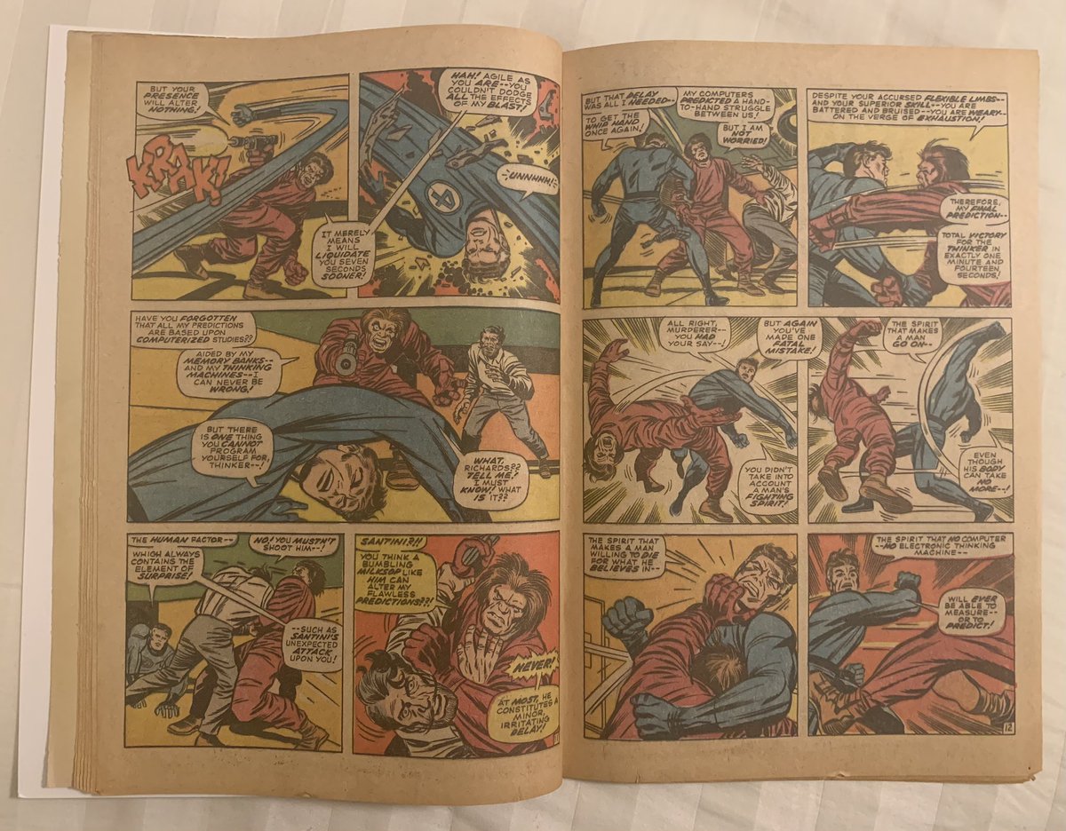 Shimada_Ichiban's tweet photo. #Marvel #marvelcomics #comic #comicbook #comicbooks  #FantasticFour #70, FF continue to battle #MadThinker, Reed shows exactly what we can do when going up against the “impossible!” We power through &amp; never give up! From @mediummic of course! such a great issue! 🙏❤️ https://t.co/SUrT6ibUeS