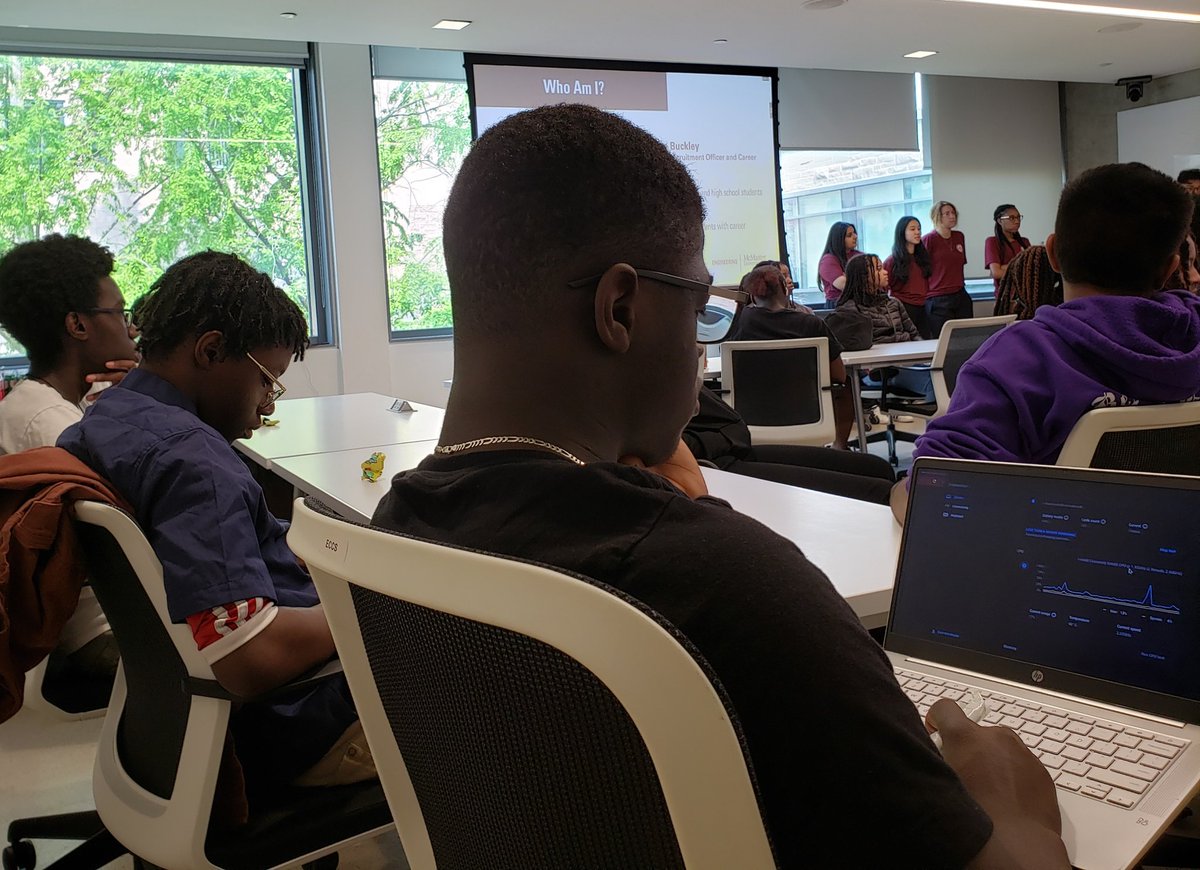 Black Youth in STEM visit to McMaster University. <a href="/fmssarrows/">Fletcher's Meadow S.S.</a> look forward to future partnerships.