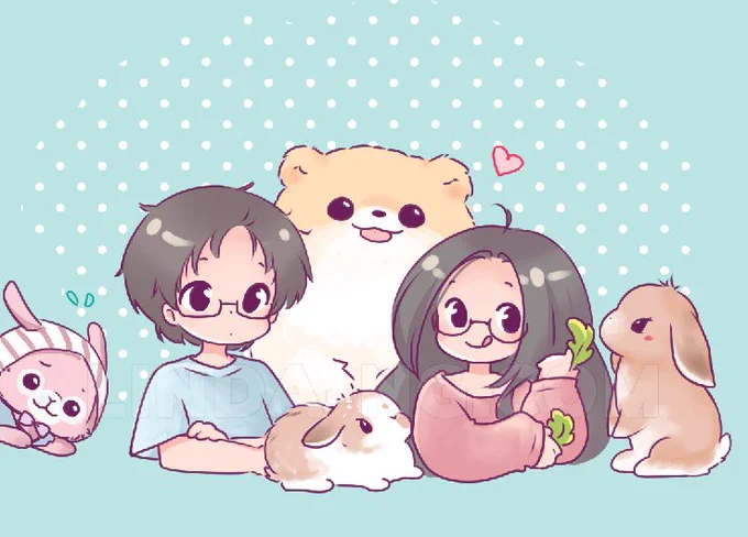 (◕ᴗ ◕)ゞ it's my husband's birthday and the family portrait is getting bigger.