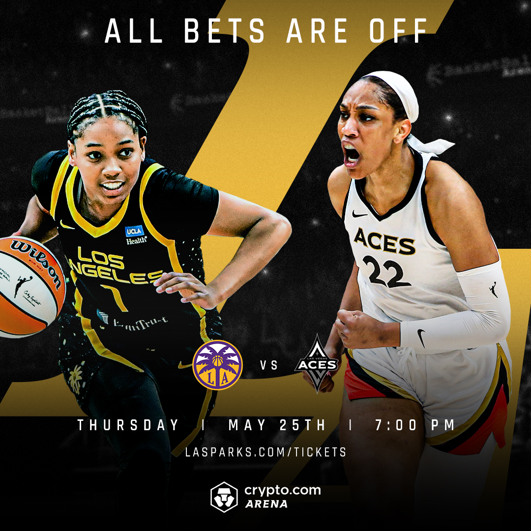🎰 ᴀʟʟ ʙᴇᴛꜱ ᴀʀᴇ ᴏꜰꜰ 🎰

5/25 vs. ♣️ Aces
⌚7PM PST
📍<a href="/cryptocomarena/">Crypto.com Arena</a>
📺 <a href="/cbssports/">CBS Sports</a>, @spectrumsportsnet

🎟️ in bio

#LetsGoSparks | #commissionerscup
