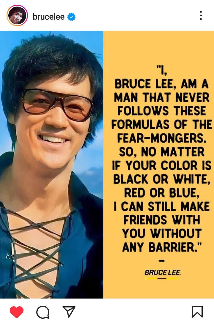 #BruceLee ... Good morning 🌄
Have a great day 💓